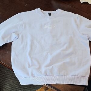 Lululemon Big Cozy Oversized Pullover Spell out Meet you courtside Tennis